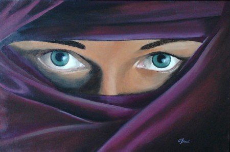 Ogen,  40 x 60 cm Beschikbaar gesteld 2012 Open Atelierroute Almelo